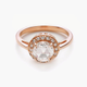 An Anna Sheffield rose-cut diamond ring.